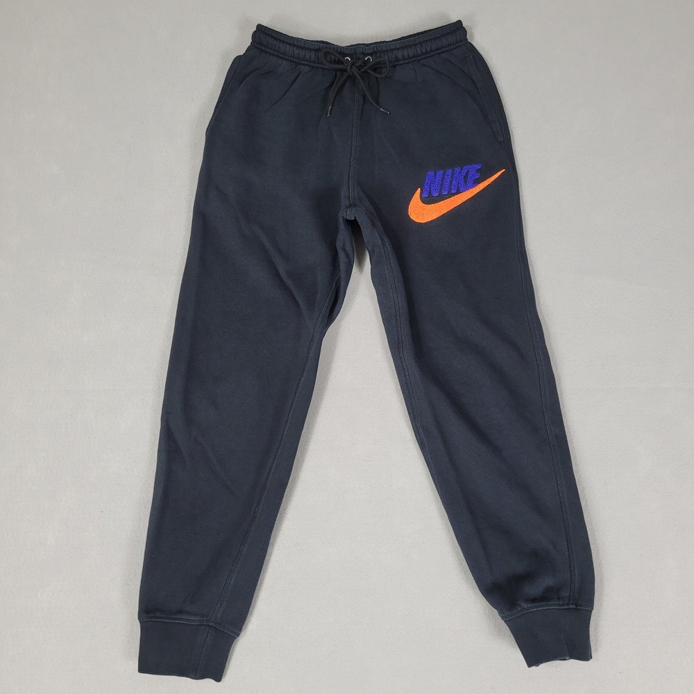 Nike Joggers Mens Small Black Sportswear Club Fleece FN3094-010 Cotton Blend